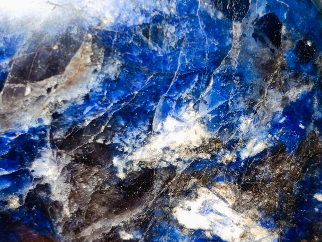 Polished Super Rare Deep Blue Dumortierite Standing Display Piece x 1 From Madagascar