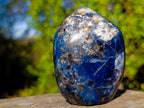 Polished Super Rare Deep Blue Dumortierite Standing Display Piece x 1 From Madagascar