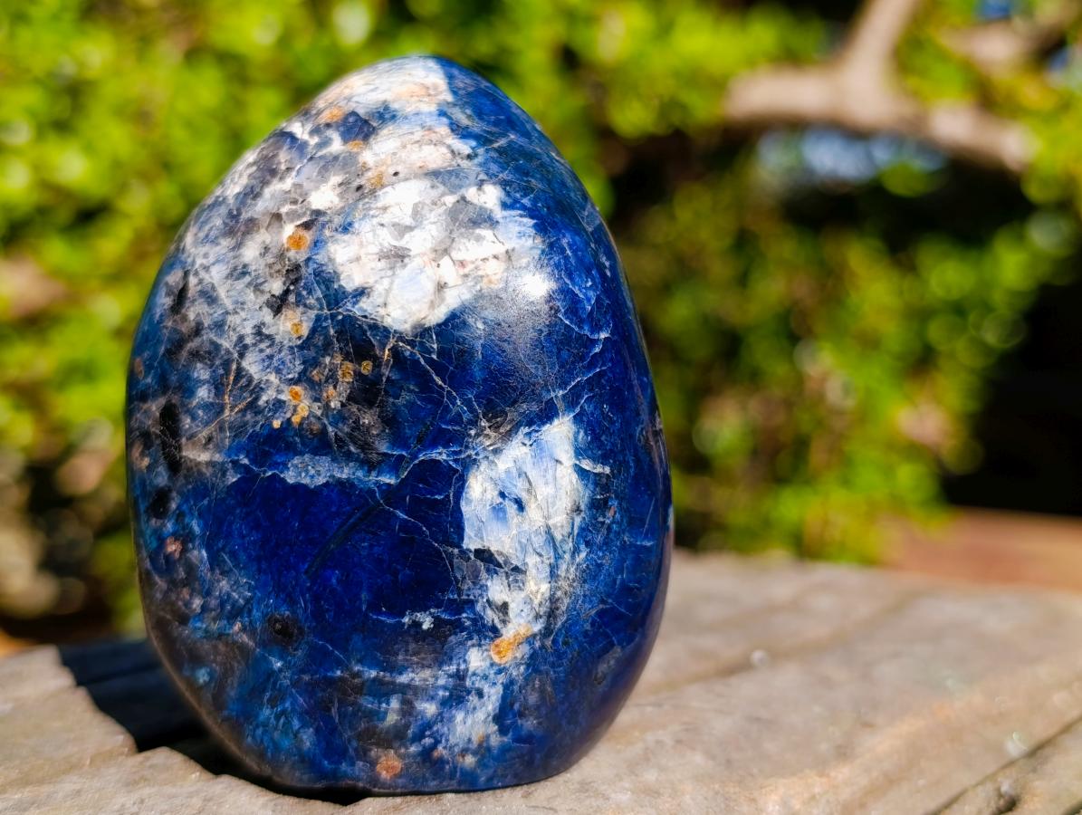 Polished Super Rare Deep Blue Dumortierite Standing Display Piece x 1 From Madagascar