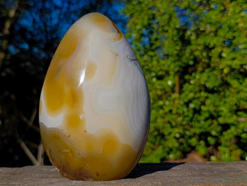 Polished Agate Geode Standing Display Piece with Crystalline Amethyst Centre x 1 From Maintirano, Madagascar