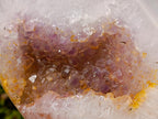 Polished Agate Geode Standing Display Piece with Crystalline Amethyst Centre x 1 From Maintirano, Madagascar