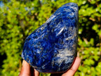 Polished Super Rare Deep Blue Dumortierite Standing Display Piece x 1 From Madagascar