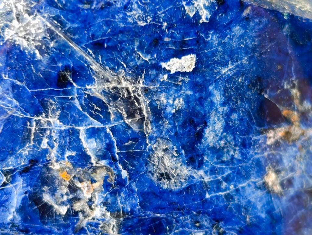 Polished Super Rare Deep Blue Dumortierite Standing Display Piece x 1 From Madagascar