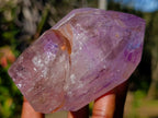 Polished Window Amethyst Twin Crystal with Phantoms x 1 From Akansobe Madagascar
