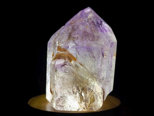 Polished Window Amethyst Twin Crystal with Phantoms x 1 From Akansobe Madagascar