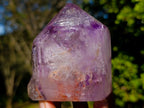 Polished Window Amethyst Twin Crystal with Phantoms x 1 From Akansobe Madagascar