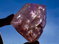 Polished Window Amethyst Twin Crystal with Phantoms x 1 From Akansobe Madagascar