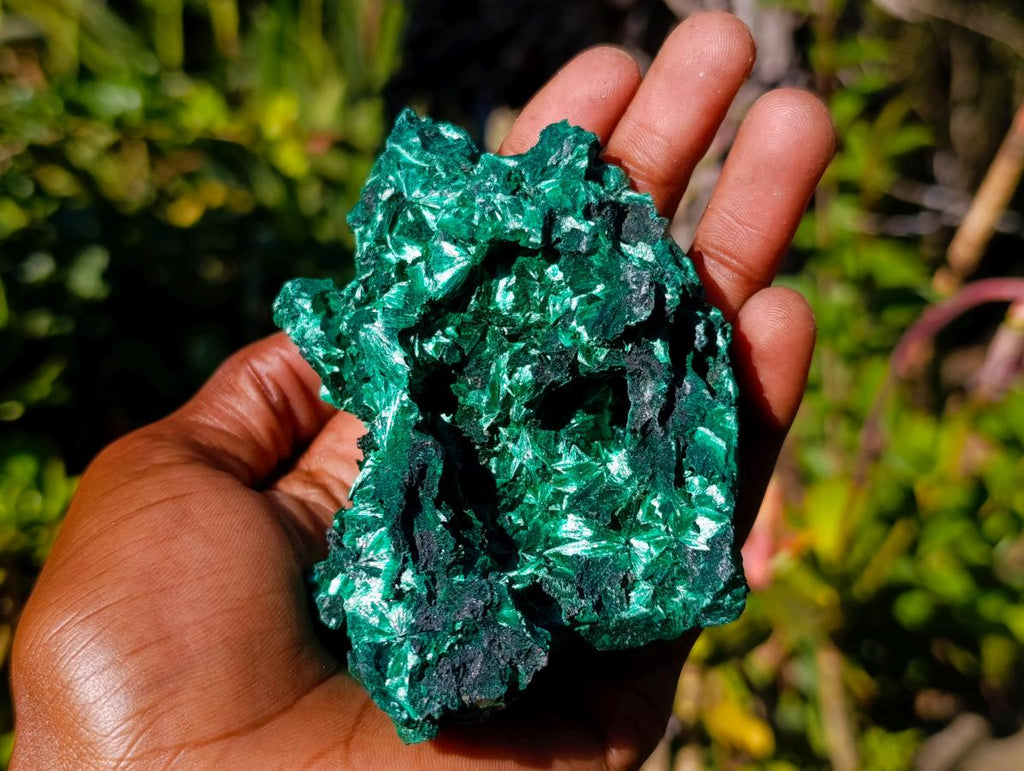 Natural Cabinet Size Silky Malachite Specimen x 1 From Kasompe, Congo