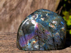 Polished Spectrolite Labradorite Standing Display Piece x 1 From Tulear, Madagascar
