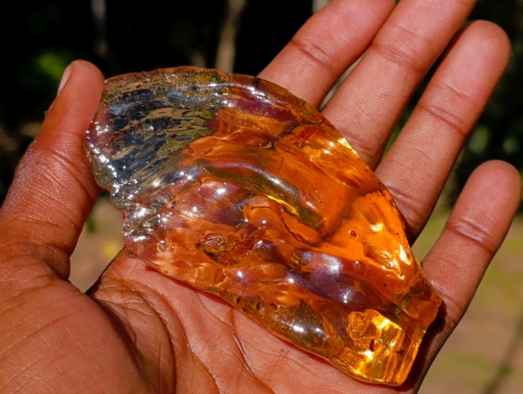 Natural Superb Clear Copal Amber Fossil Specimen x 1 From Nosy Varika Madagascar