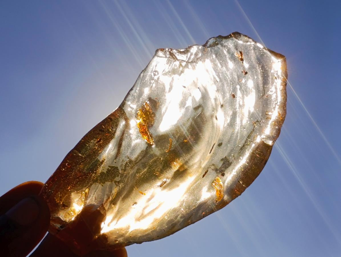 Natural Superb Clear Copal Amber Fossil Specimen x 1 From Nosy Varika Madagascar