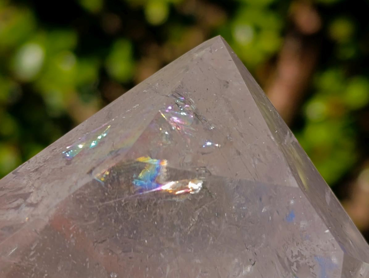 Polished Large Clear Quartz Standing Display Crystal x 1 From Madagascar