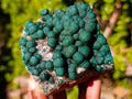 Natural Cabinet Size Ball Malachite Specimen x 1 From Mindingi Mine, Congo