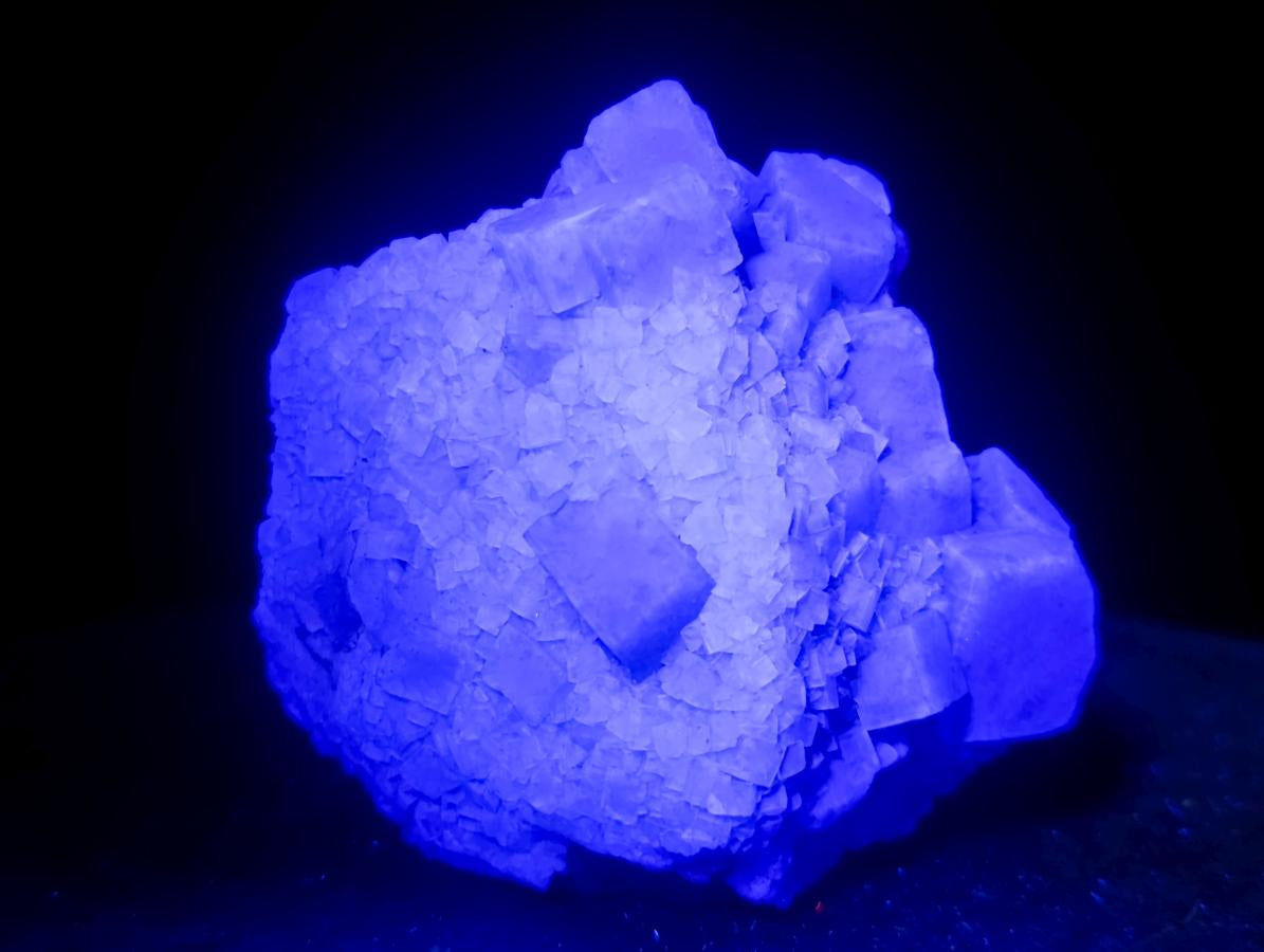 Natural Cabinet Size Cubic Fluorite Crystal Cluster Specimen x 1 From Mandrosonoro Madagascar
