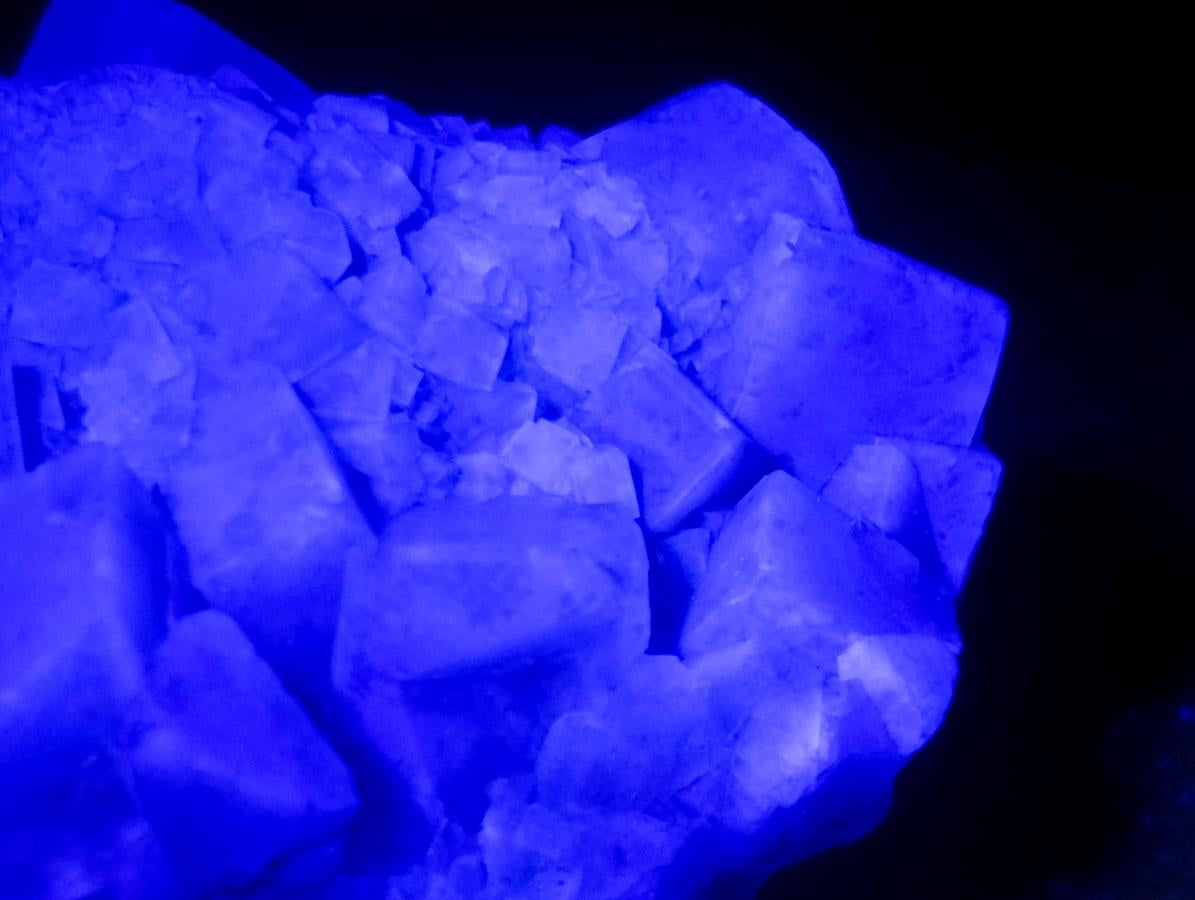 Natural Cabinet Size Cubic Fluorite Crystal Cluster Specimen x 1 From Mandrosonoro Madagascar