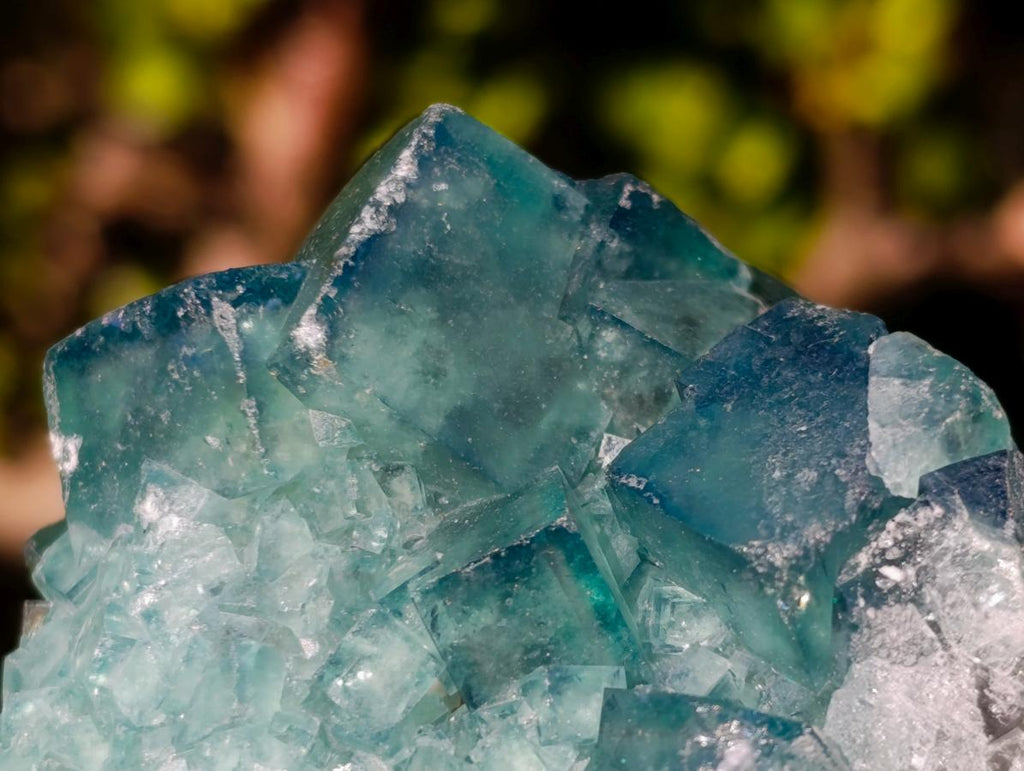Natural Cabinet Size Cubic Fluorite Crystal Cluster Specimen x 1 From Mandrosonoro Madagascar