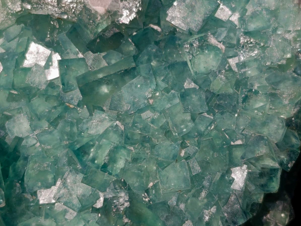 Natural Cabinet Size Cubic Fluorite Crystal Cluster Specimen x 1 From Mandrosonoro Madagascar