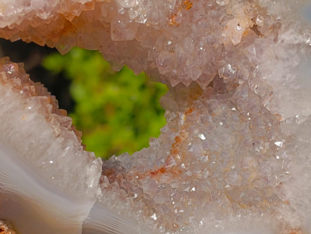 Polished Holy Agate with Crystalline Centre x 1 From Maintirano, Madagascar