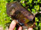 Polished Double Terminated Smokey Quartz Crystal with Inclusions x 1 From Madagascar