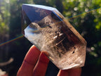 Polished Double Terminated Smokey Quartz Crystal with Inclusions x 1 From Madagascar
