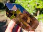Polished Double Terminated Smokey Quartz Crystal with Inclusions x 1 From Madagascar