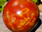 Polished Flame Jasper Sphere x 1 From Madagascar