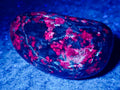 Polished Red Fluorescent Ruby Corundum in Chrome Green Verdite Free Form x 1 From Zimbabwe