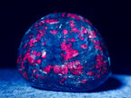 Polished Red Fluorescent Ruby Corundum in Chrome Green Verdite Free Form x 1 From Zimbabwe