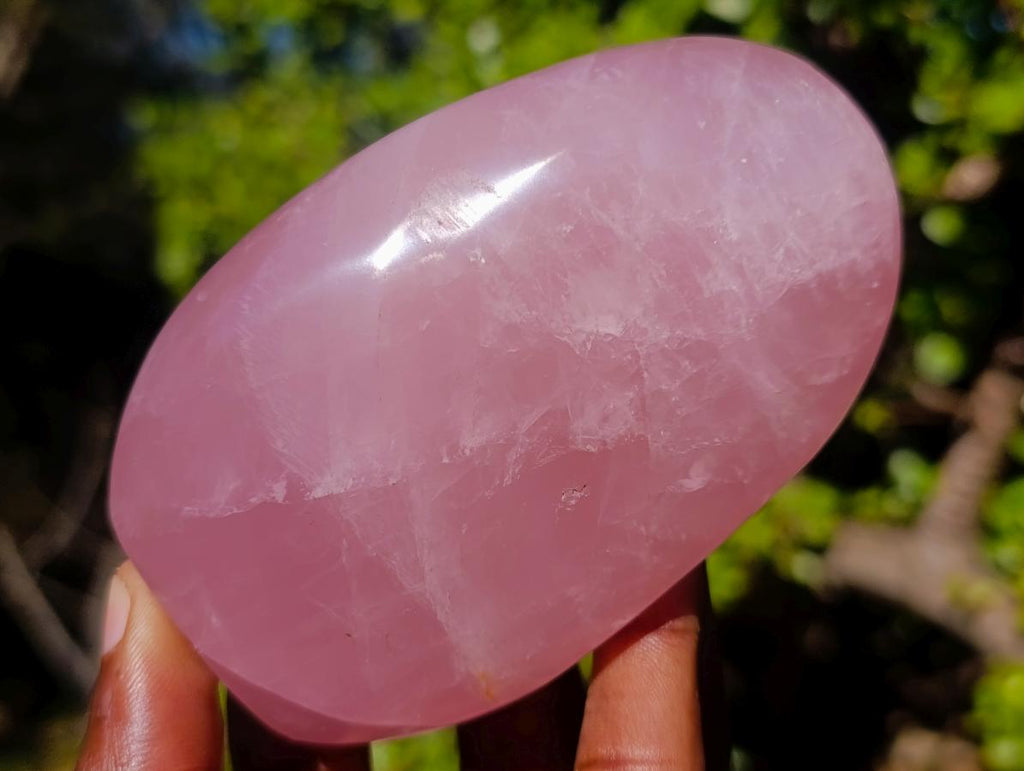Polished Gemmy Rose Quartz Display Piece x 1 From Ambatondrazaka, Madagascar