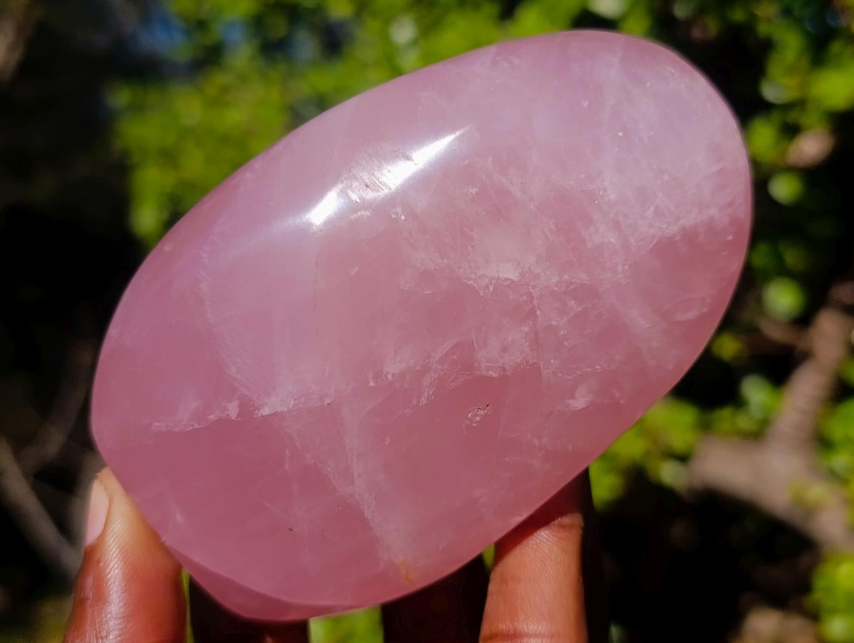Polished Gemmy Rose Quartz Display Piece x 1 From Ambatondrazaka, Madagascar