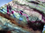 Polished Large Translucent Watermelon Fluorite Slice x 1 From Uis, Namibia