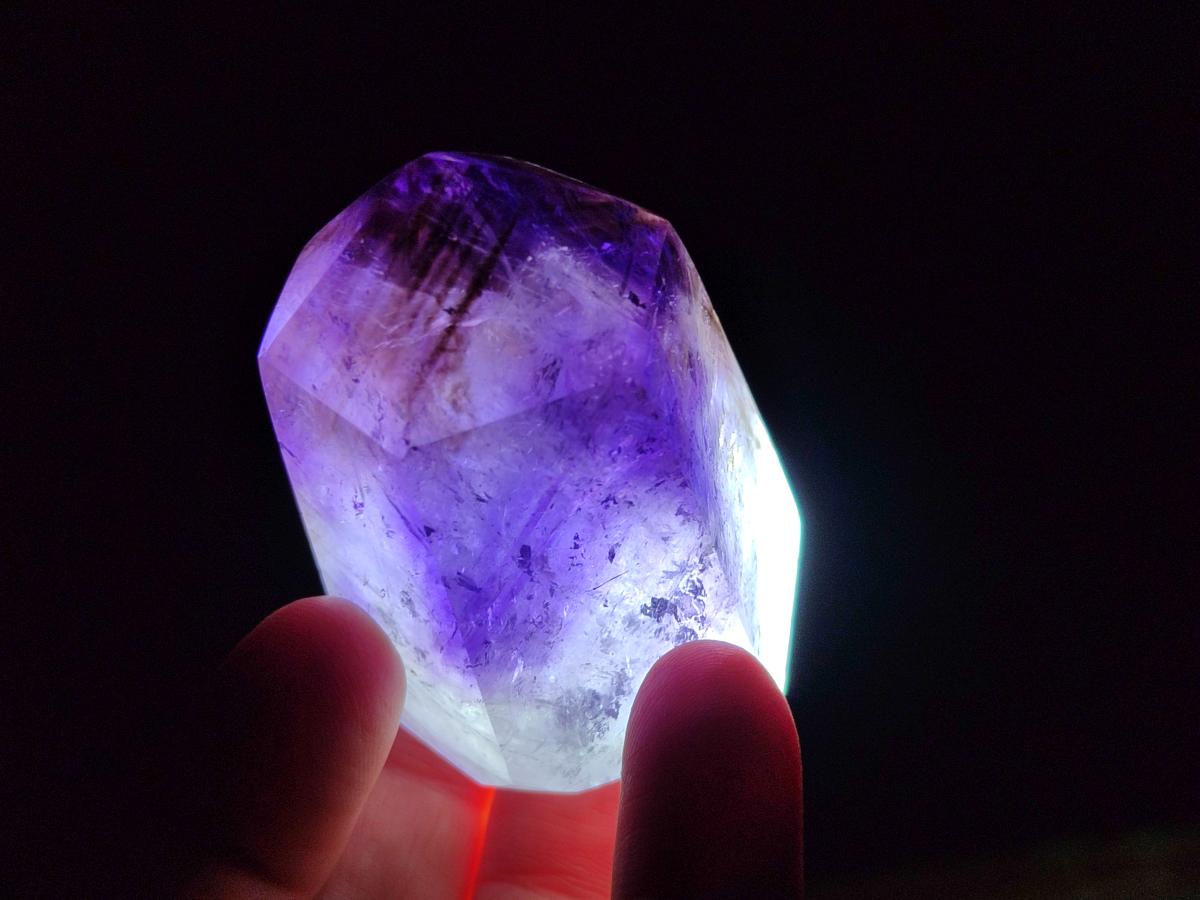 Polished Smokey Amethyst Window Dispaly Crystal x 1 From Akansobe, Madagascar