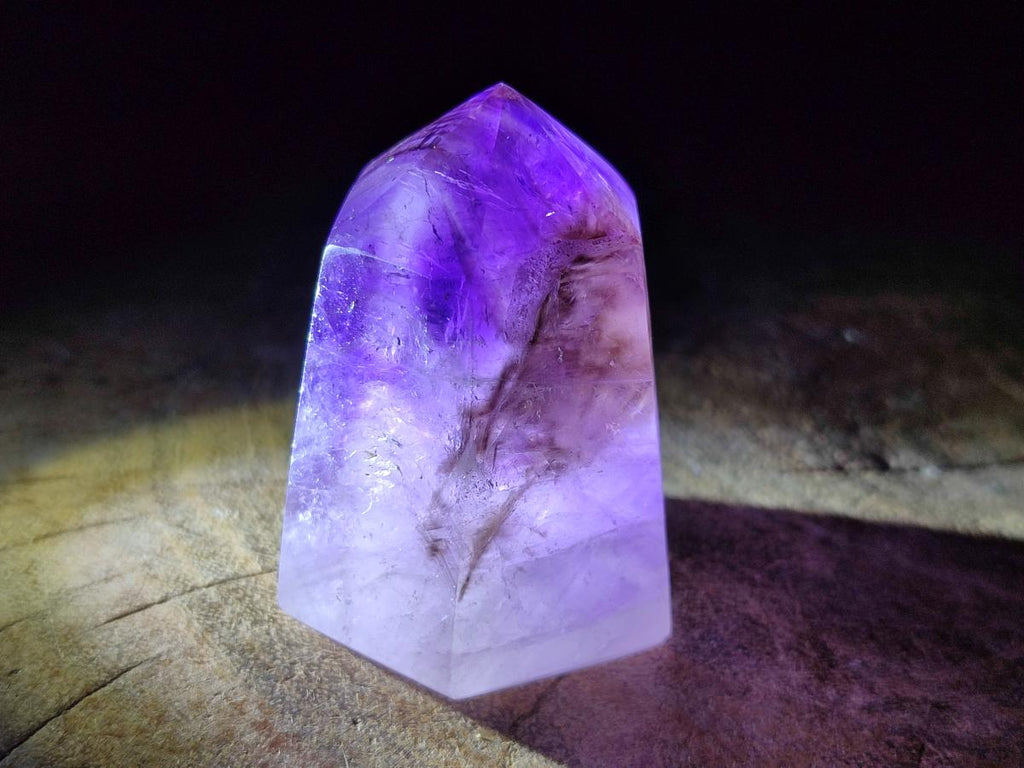 Polished Smokey Amethyst Window Dispaly Crystal x 1 From Akansobe, Madagascar