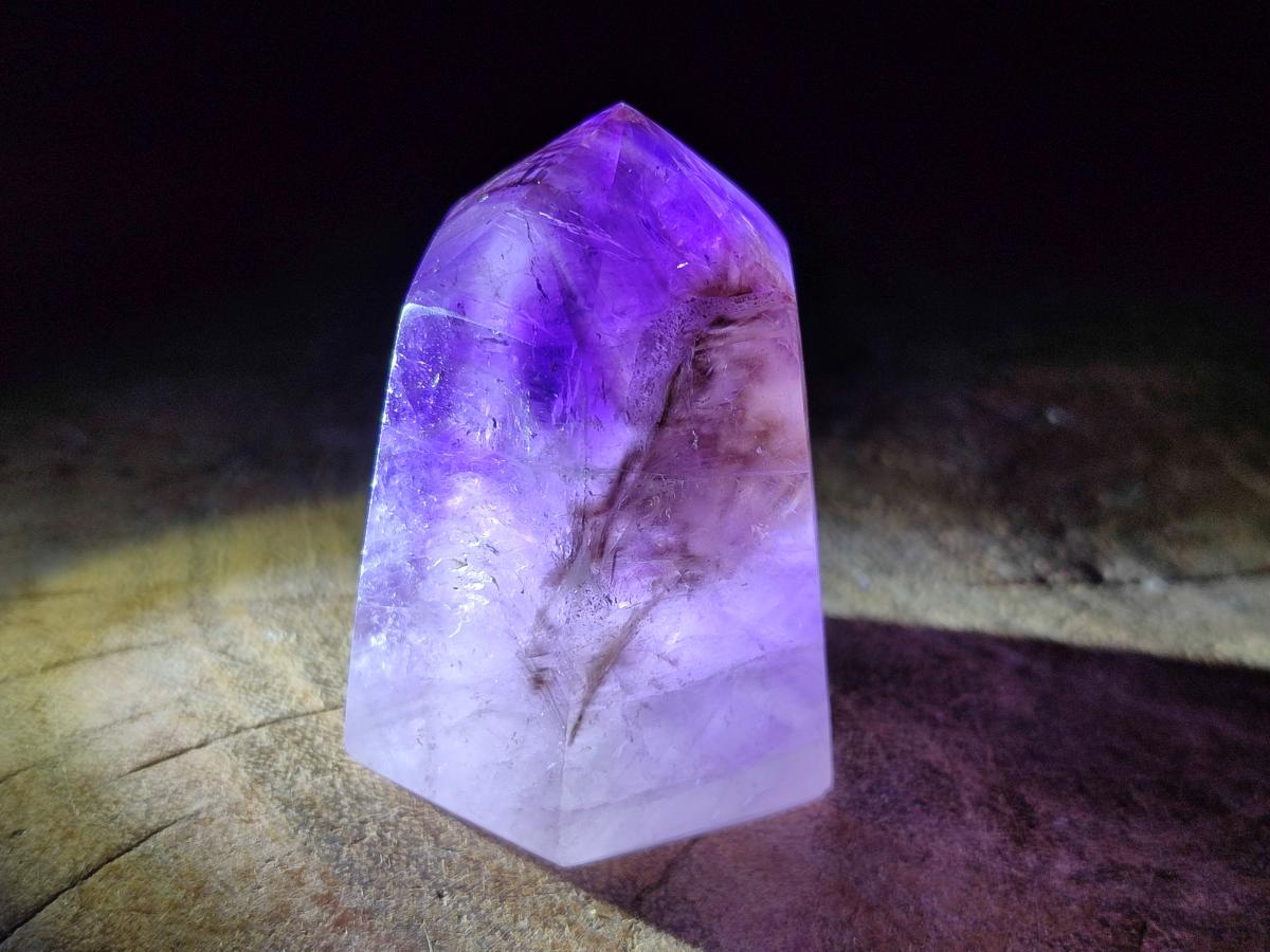 Polished Smokey Amethyst Window Dispaly Crystal x 1 From Akansobe, Madagascar