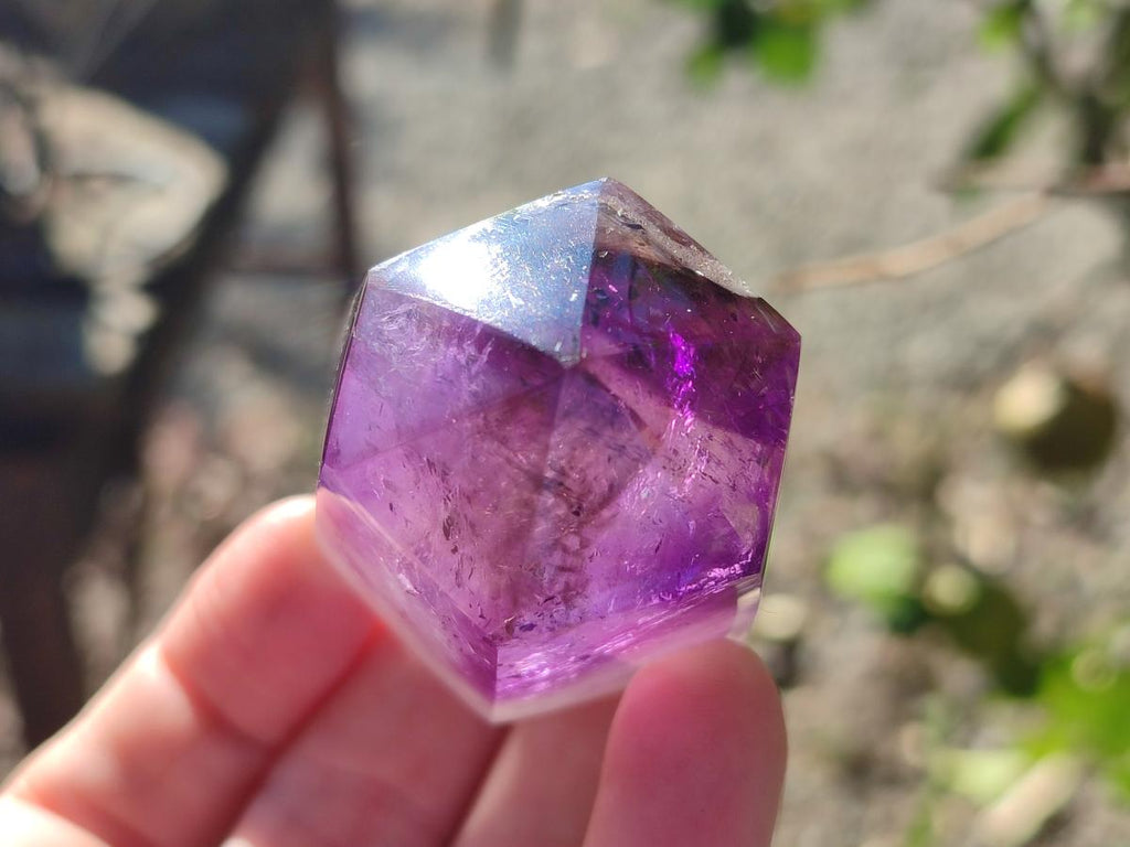 Polished Smokey Amethyst Window Dispaly Crystal x 1 From Akansobe, Madagascar