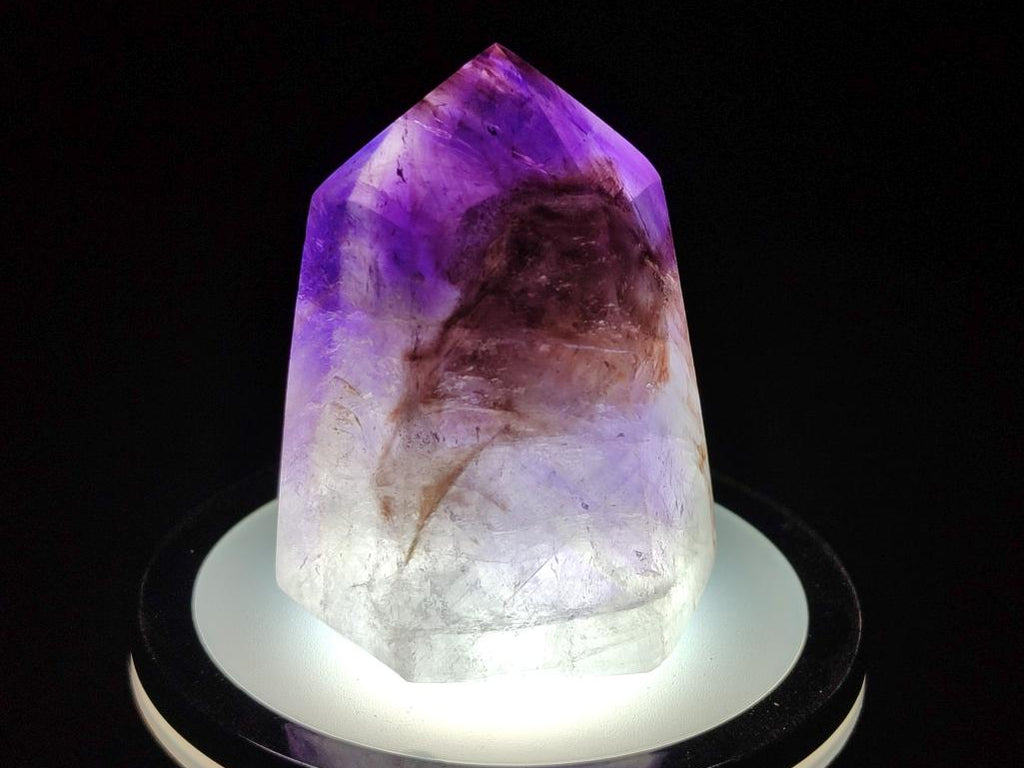 Polished Smokey Amethyst Window Dispaly Crystal x 1 From Akansobe, Madagascar
