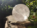 Polished Rainbow Veiled Rock Crystal Ball x 1 From Madagascar