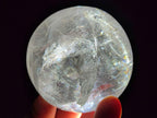 Polished Rainbow Veiled Rock Crystal Ball x 1 From Madagascar