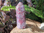 Polished Purple Lepidolite Display Crystal with Pink Rubellite Tourmaline x 1 From Madagascar