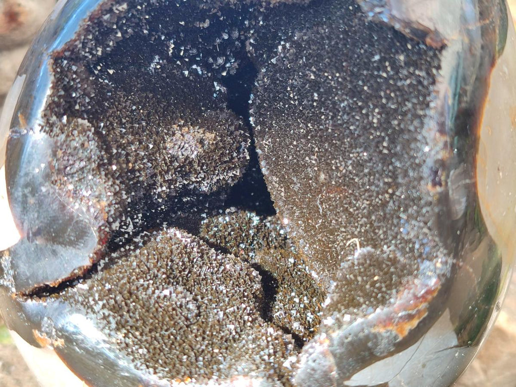 Polished Large Septerye Sauvage "Dragons Egg" x 1 From Mahajanga, Madagascar