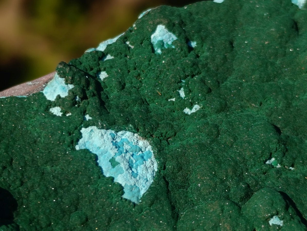 Natural Botryoidal Malachite Crystalline Plate Specimen x 1 From Kolwezi, Congo