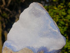 Natural Crystalline Blue Lace Agate Geode Plate Specimen x 1 From Nsanje, Malawi