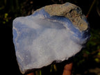 Natural Crystalline Blue Lace Agate Geode Plate Specimen x 1 From Nsanje, Malawi