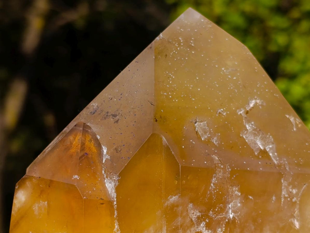 Polished Large Golden Citrine Twin Crystal x 1 From Anjozorobe Madagascar