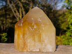 Polished Large Golden Citrine Twin Crystal x 1 From Anjozorobe Madagascar