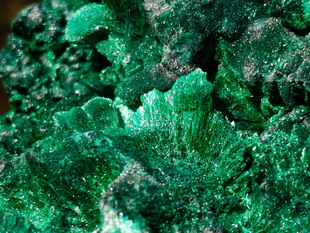 Natural Exquisite Silky Malachite Cabinet Specimen x 1 From Kasompe, Congo