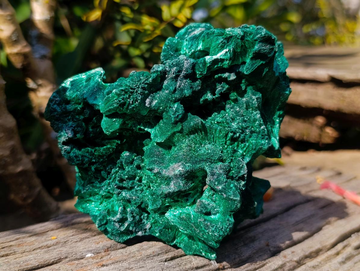 Natural Exquisite Silky Malachite Cabinet Specimen x 1 From Kasompe, Congo