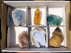 Natural Mix of African Minerals and Crystals Set of 6 x 1 From Southern Africa