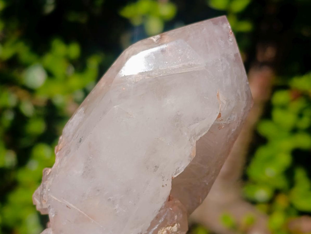 Polished and Natural Skeletal Quartz Window Crystal x 1 From Madagascar