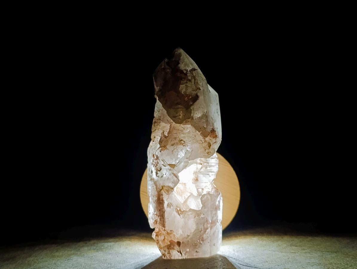 Polished and Natural Skeletal Quartz Window Crystal x 1 From Madagascar